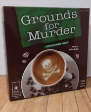 Bepuzzled 1000 Piece Mystery Jigsaw Puzzle - Grounds for Murder