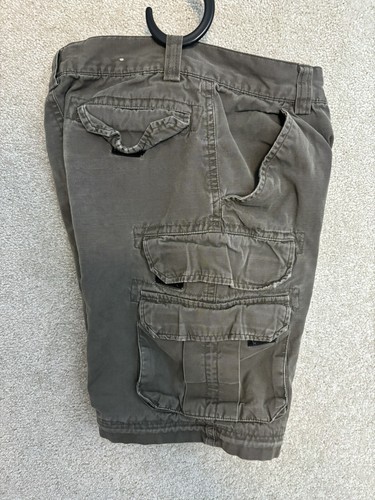 Vtg Lee Pipes Shorts Boys Size 8R (22x8.5) Green Military Cargo Y2K Skater - Picture 4 of 8