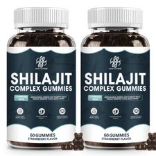 120 Pills Himalayan Shilajit Gummies,Organic,Extremely Potent,Boost Energy
