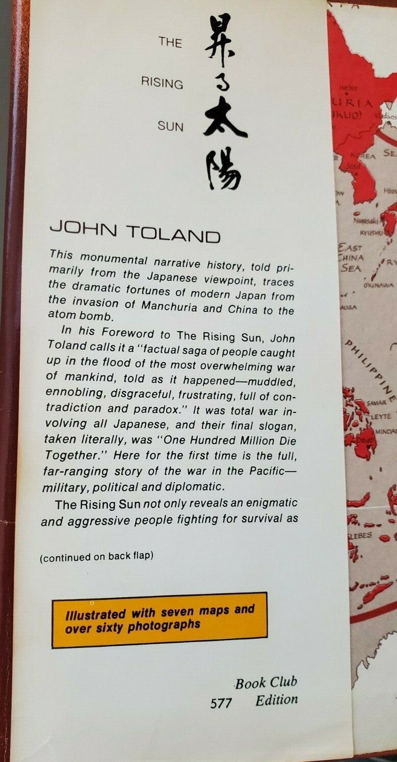 The Rising Sun, Volumes 1 & 2, John Toland, Book Club Edition 1970 eBay