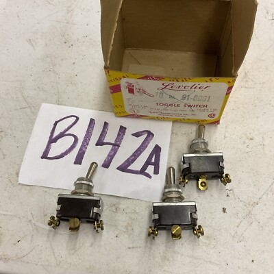 Lot Of 3 Switch 91-0001 McGill Toggle,1 Pole,15A- ECS