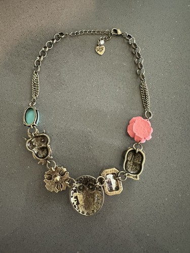 Betsey Johnson Necklace - Rhinestones Owl - Picture 7 of 8