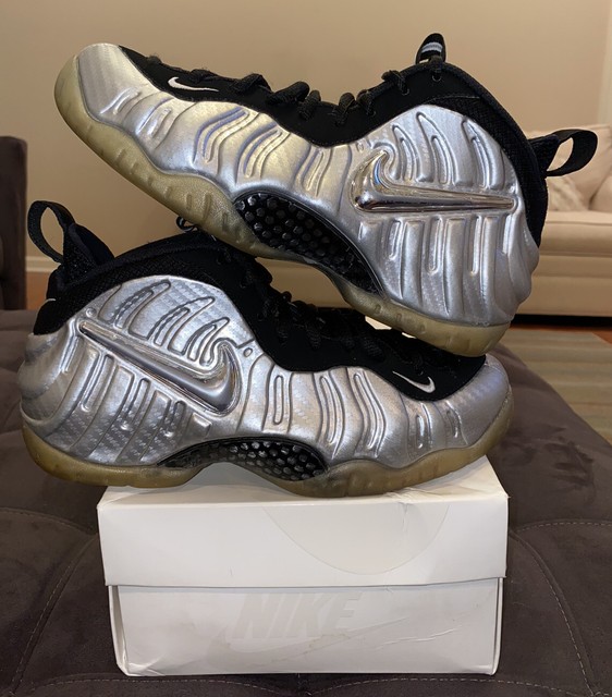 Nike Air Foamposite Pro Silver Surfer Chrome 7.5 One 1 Metallic 616750-004 2 3 4 | eBay