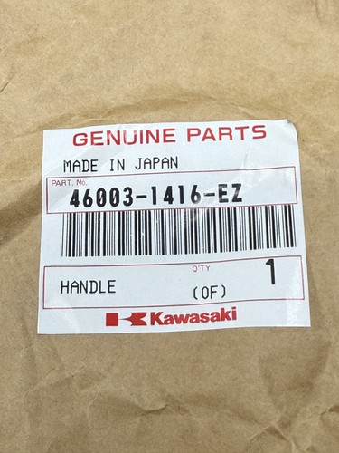 New NOS Genuine Kawasaki R.H. Handle Gray ZX 600 E10 Ninja 46003-1416-EZ - Foto 5 di 6