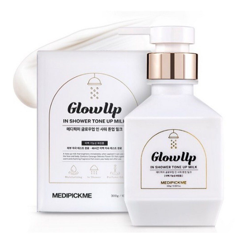 Medipickme Glow Up Shower Tone Up Milk 300g Hydrating Korean Beauty Body Wash