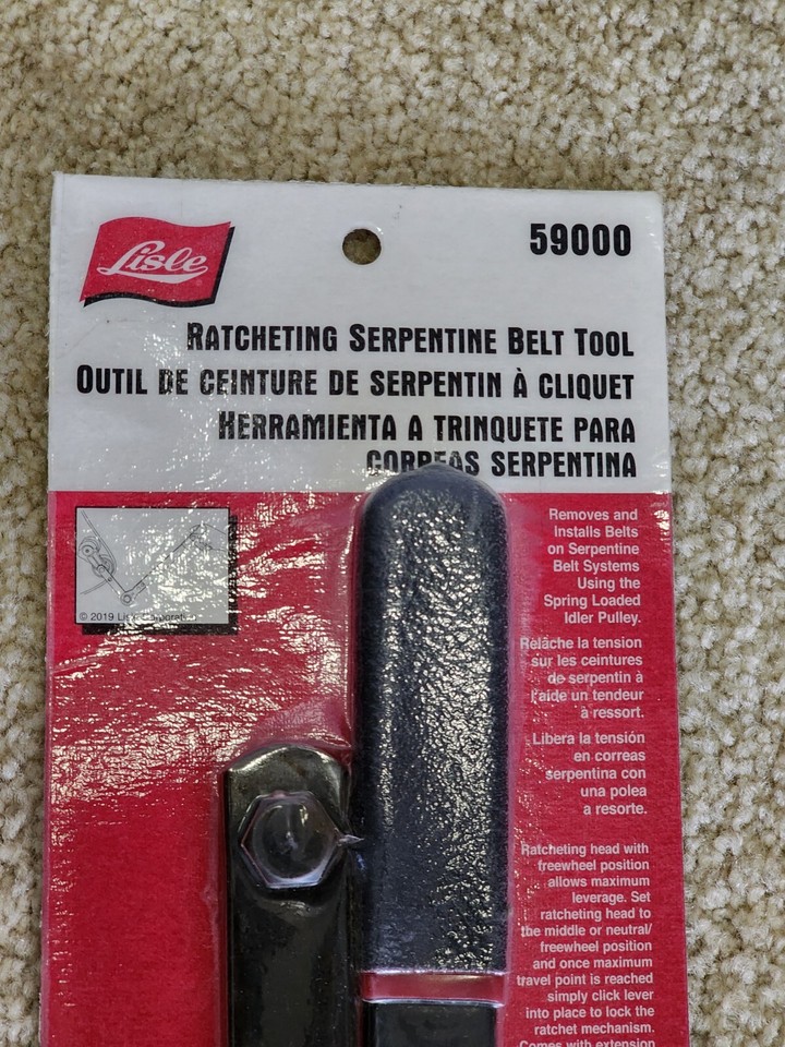 Lisle 59000 Ratcheting Serpentine Belt Tool eBay