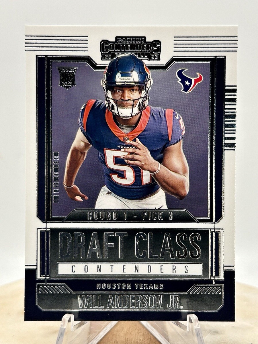 2023 Panini Contenders Will Anderson Jr. RC DRAFT CLASS #24 Texans 