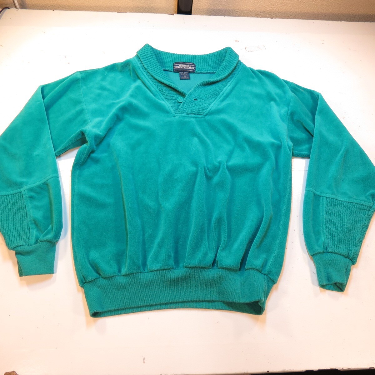 VINTAGE 1980s MERVYN'S MEN'S COLLECTION PULLOVER VELV… Gem