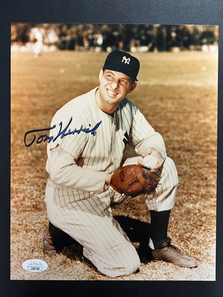Tommy Henrich Signed 8x10 Photograph JSA w/COA 'Old Reliable' N.Y Yankees MLB! - Image 2 of 4