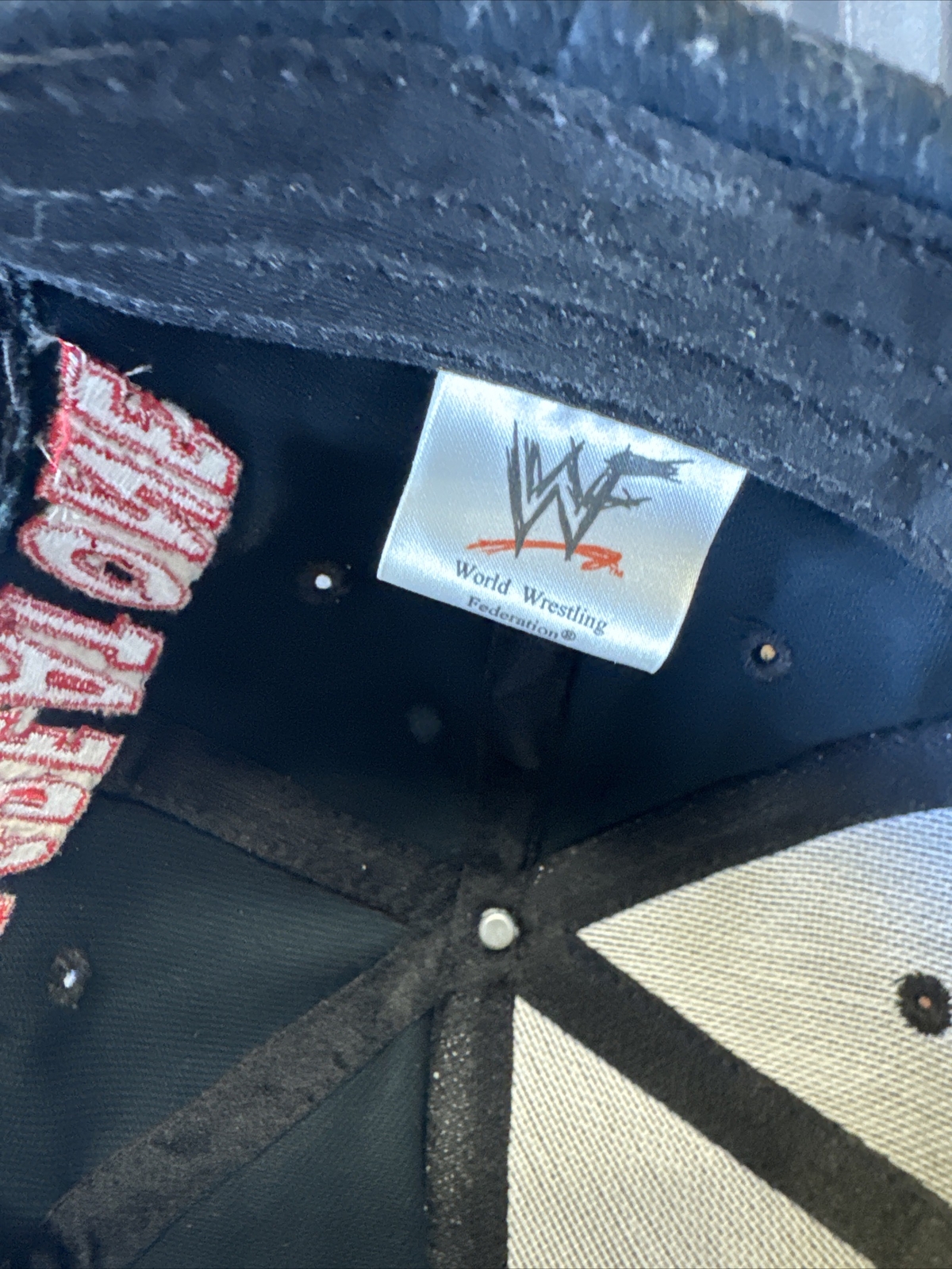 Casquette Snapback Vintage WWF The Rock – Noir, édition Y2K, Dwayne Johnson, Adjustable
