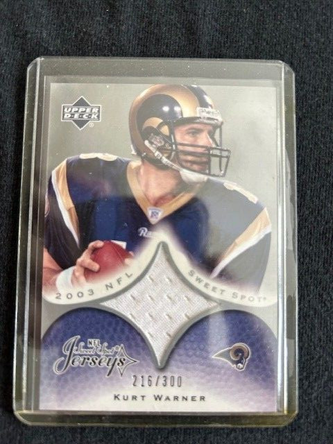 Kurt Warner /300  Certified Game Used Jersey  Card  (Inventory #B)