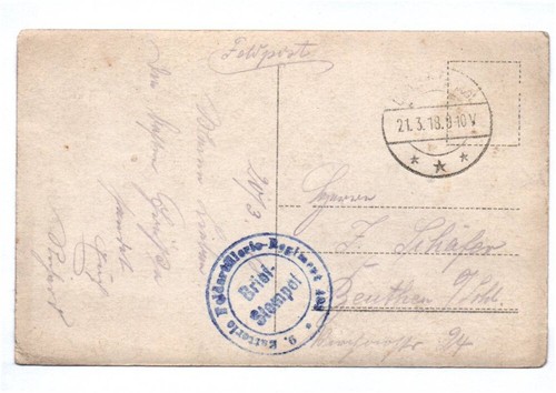 Foto cartolina soldato d'assalto casco acciaio FAR 409 bomba a mano 1918 - Foto 2 di 2