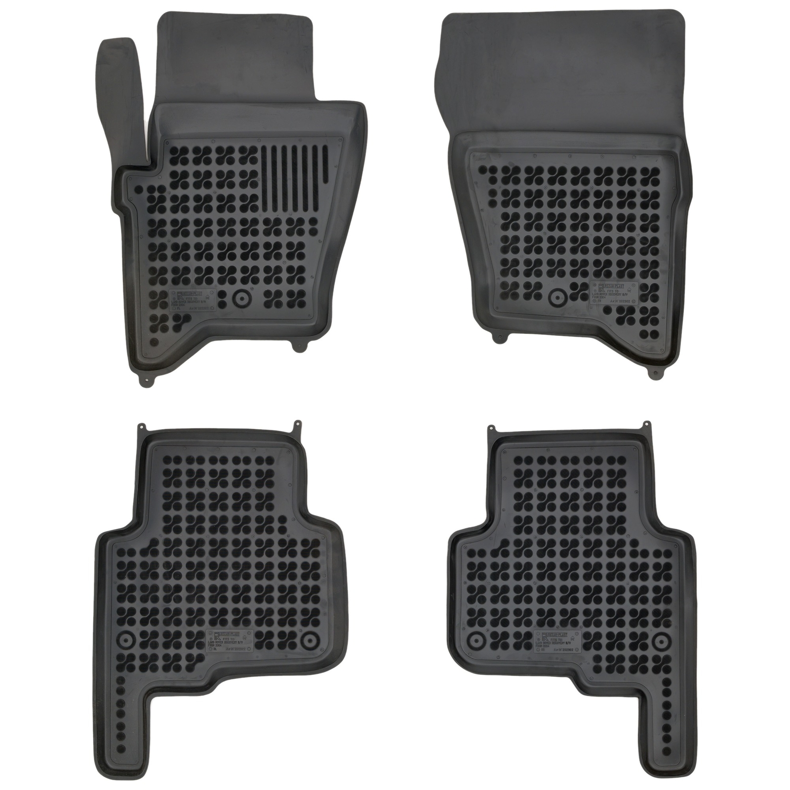 Tapis caoutchouc étanche Rezaw-Plast pour Land Rover LR4 avec bords hauts