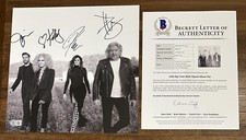 Little Big Town ENTIRE Band Signed 12x12 Photograph Vinyl Size BAS Beckett COA