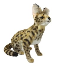Hansa African Serval Cat Plush Soft Toy. Teddy Gift for Wild Cat Lovers 7373 UK