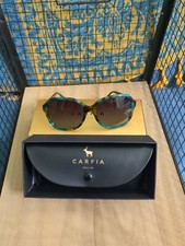 CARFIA Acetate Polarized Sunglasses for Women UV Protection Retro Trendy Big...