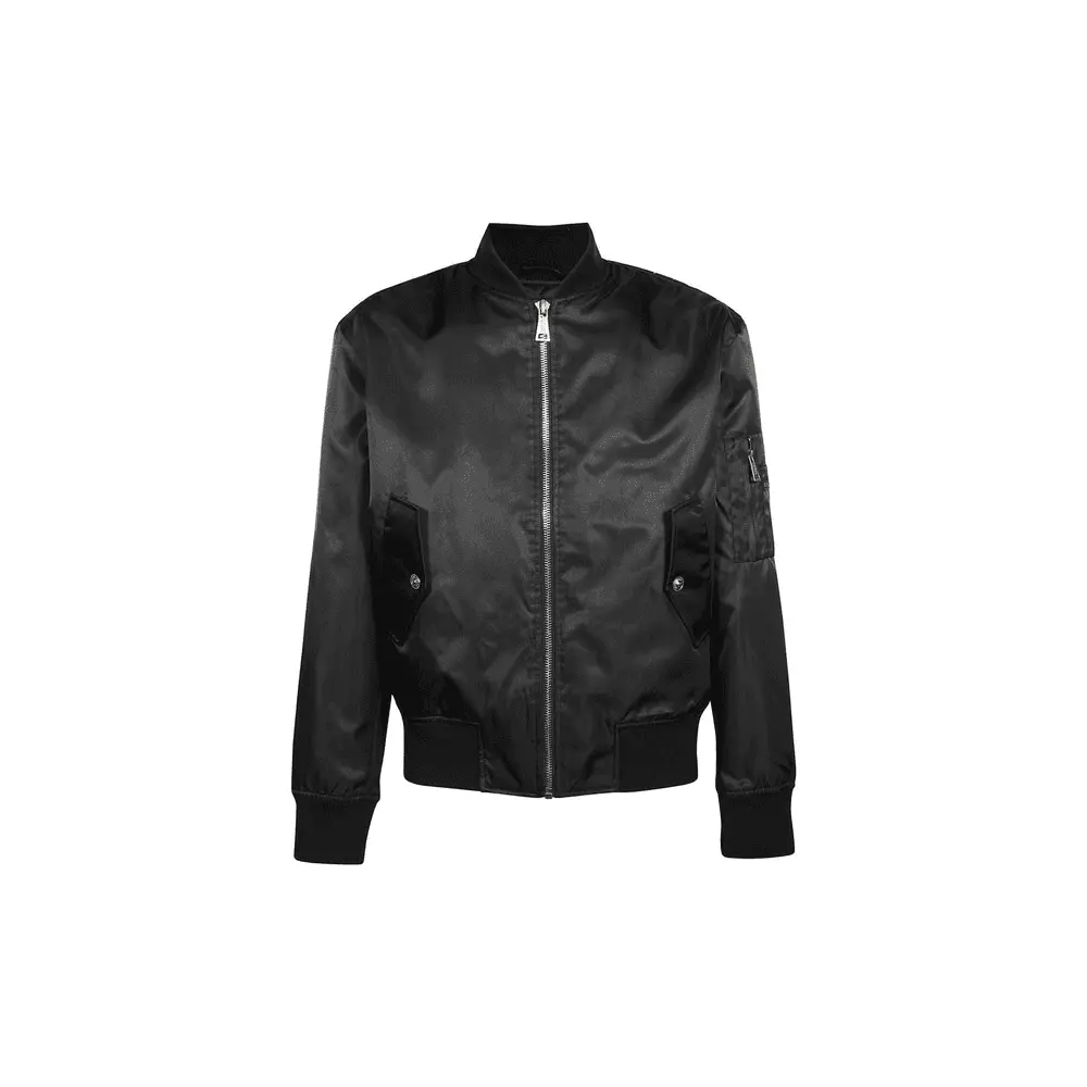 Versace black bomber jacket cheap