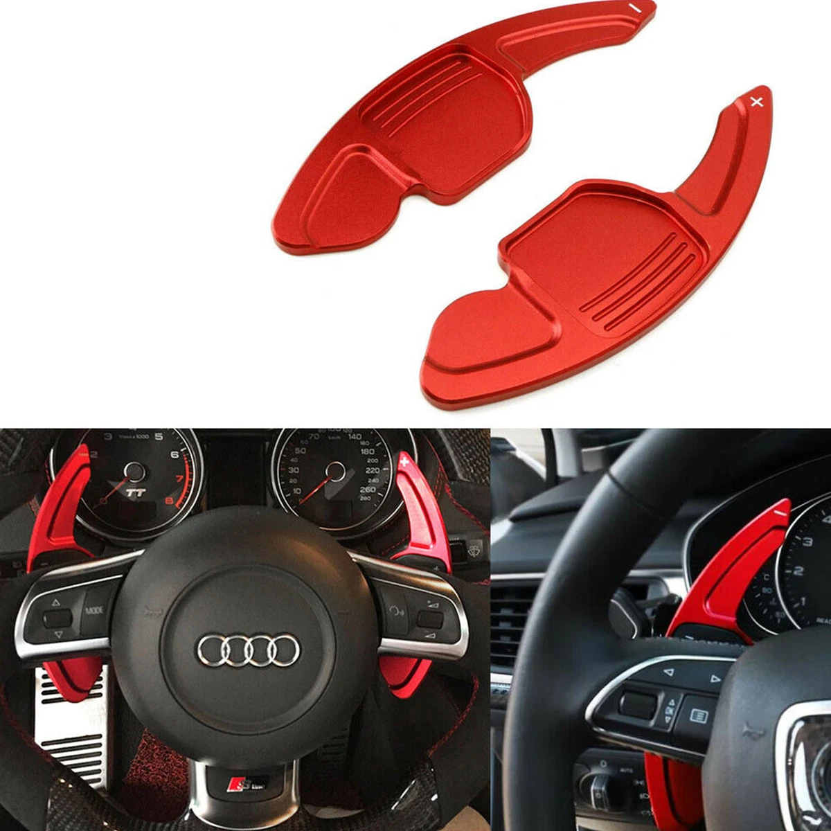 Steering Wheel Shift Paddle Shifter Extension For Audi A4 A5 A6 A7