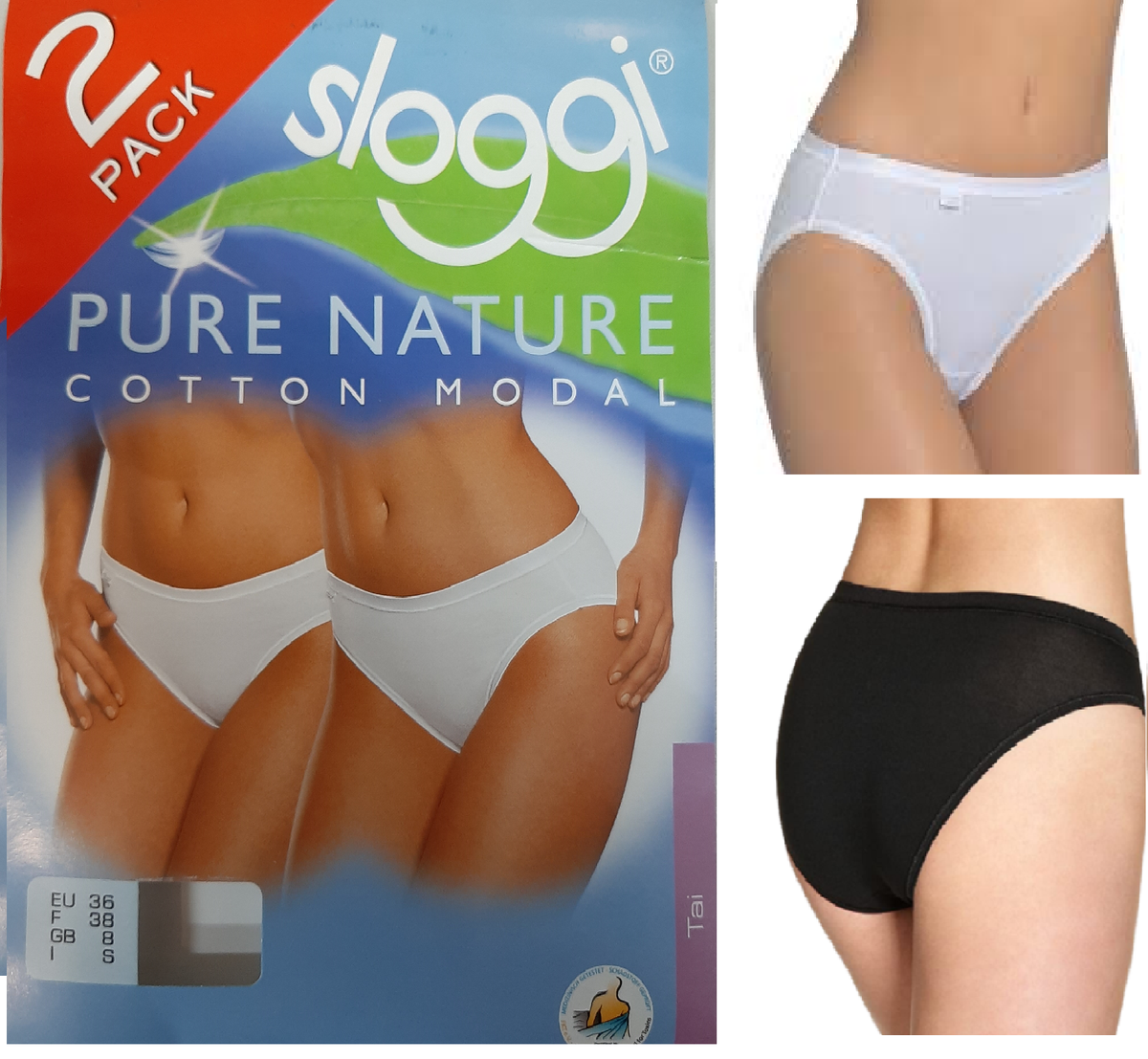 slip donna sloggi TAI pure nature cotone modal, mutandine - Main Image