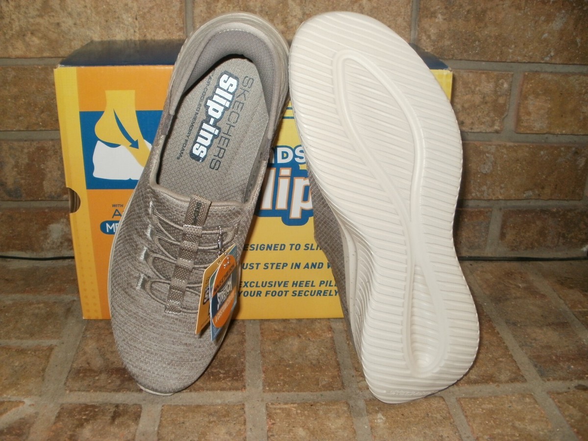 New Skechers Slip-Ins: Ultra Flex 3-Right Away 232452 Taupe 10 M