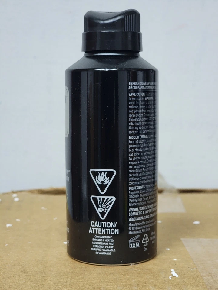 Herban Cowboy Dry Spray Desodorante y Spray Corporal Deportivo 2.8 OZ Foto 2 de 3