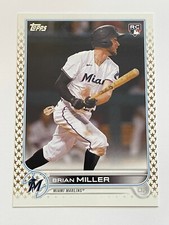 2022 Topps Baseball Gold Stars Rookie #425 - Brian Miller - Miami Marlins