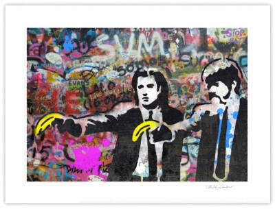 BANANA FICTION GRAFFITI Fine Art Print 18x24 Hand Signed Artist Stephen Chambers
