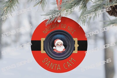 Weihnachten freche oder schöne Santa Cam Kugel tolles Geschenk Deko