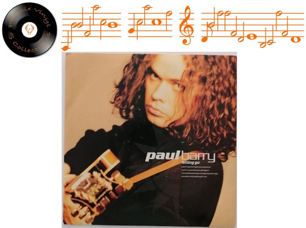 Paul Barry Letting Go 7” Single A1U B1U Pressing - Near Mint