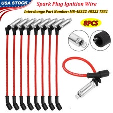 48322 10.5mm Wire 41-962 Spark Plugs For Chevy Silverado Gmc 4.8l 5.3l 6.0l V8 48322 10.5mm Wire 41-962 Spark Plugs For Chevy Silverado Gmc 4.8l 5.3l 6.0l V8