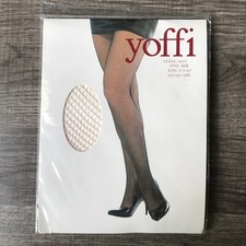 Yoffi Panty Hose White Lace Sheer One Size Style 9001 100-165 Lbs 5’ - 5’ 10”