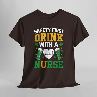 St Patrick's Day Unisex Tee, Irish Nurse Drink, Shamrock Shuffle, Lucky Charms