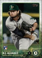 2015 Topps #689 R.J. Alvarez Oakland Athletics Rookie Card