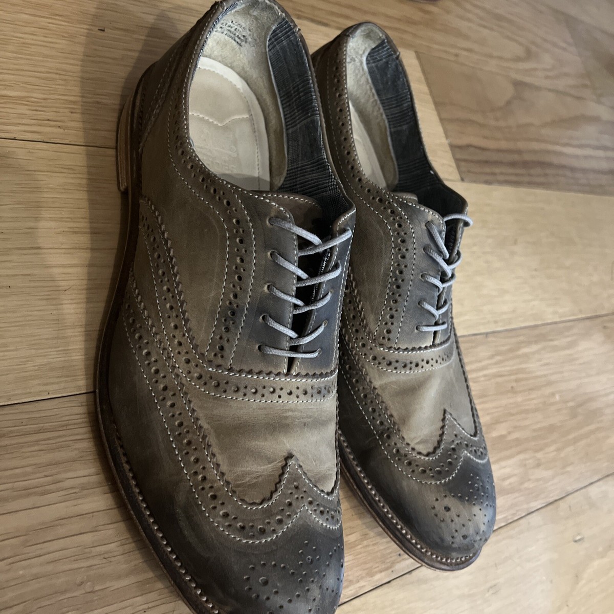 J Shoes Harlie Wingtip Oxford Brown Leather Mens Shoes Size US8 UK7 EU41 Leather Wingtip Oxford – Hope & Henry main image 4