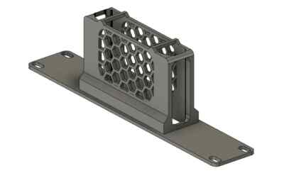 Ubiquiti UniFi USW-Flex-Mini   10'' Rack Mount (Black, 3D Printed) Clean Look 