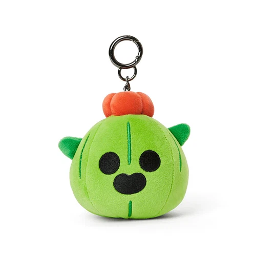 OFFICIAL BRAWL STARS ADORABLE SPIKE FACE BAG CHARM KEYCHAIN, AUTHENTIC BRAND NEW
