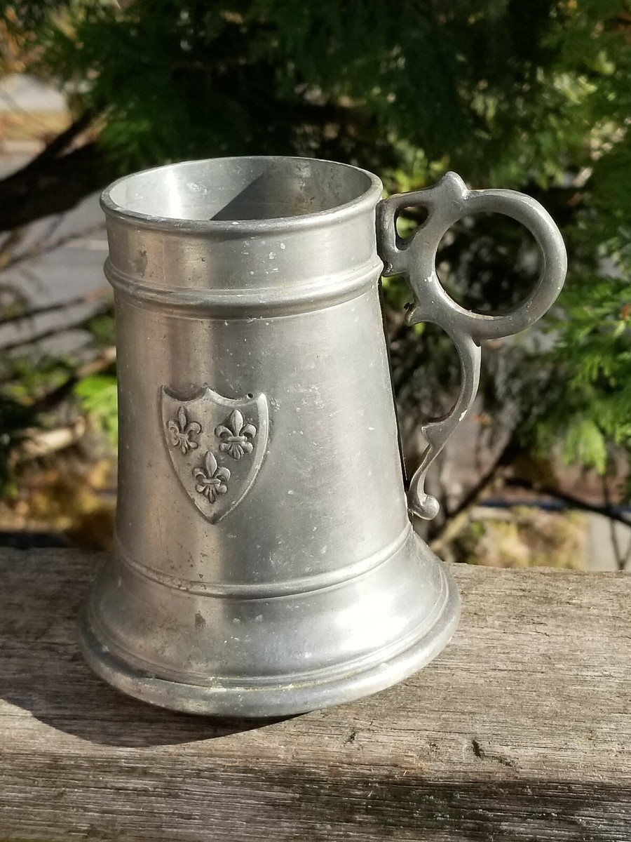 イマンオデットビードミディ缶 VINTAGE PEWTER MUG STEIN MODELE DEPOSE 4.75 INCHES | eBay
