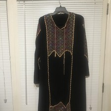 Palestinian Thobe Dress Modest Long Sleeves XL