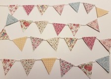 MAKE YOUR OWN- BUNTING- FLOWERS 50cm 1:12th scale dolls house shop flag DH35