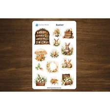 Easter Sticker Sheet | Planner and Journal Stickers | Decoration Stickers