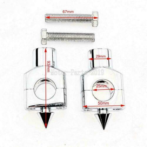 1" Handlebar Risers Clamps Mount for Yamaha V-Star 250 650 1100 1300 ...