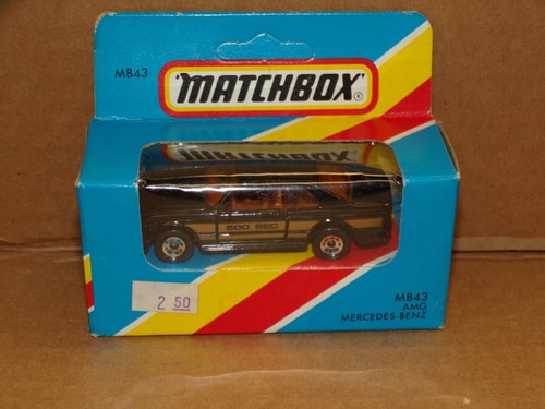 VINTAGE MATCHBOX SUPERFAST MB43 AMG MERCEDES 500 SEC - MINT IN OPEN BOX !