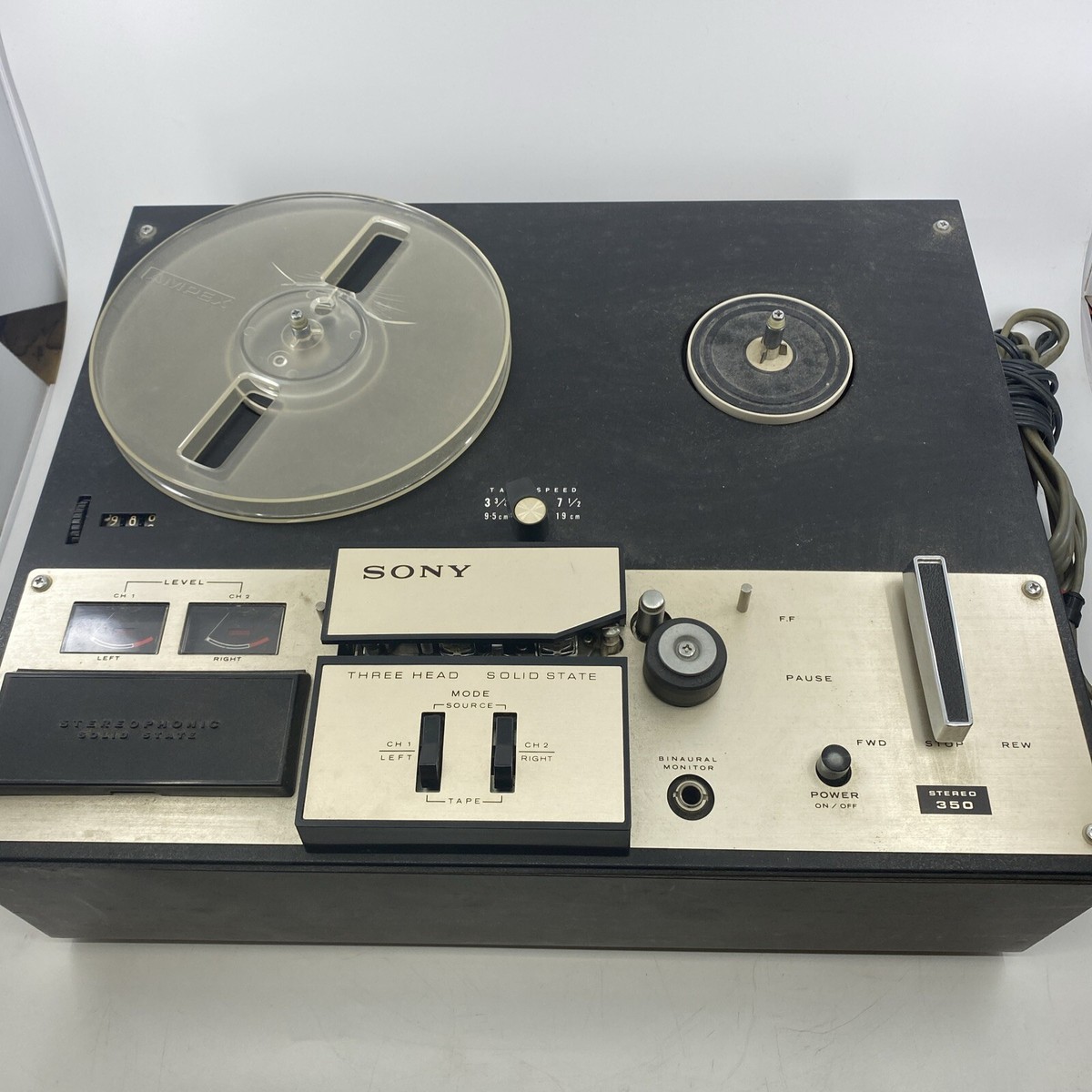 Sony TC-350 Solid State Stereo Reel to Reel Tape Player