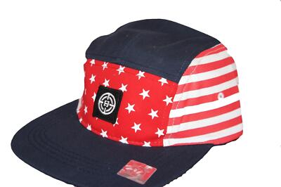 Blue Star 5 Panel Kappe, City Hunter Premium Baseball Designer Mütze Herren, Damen