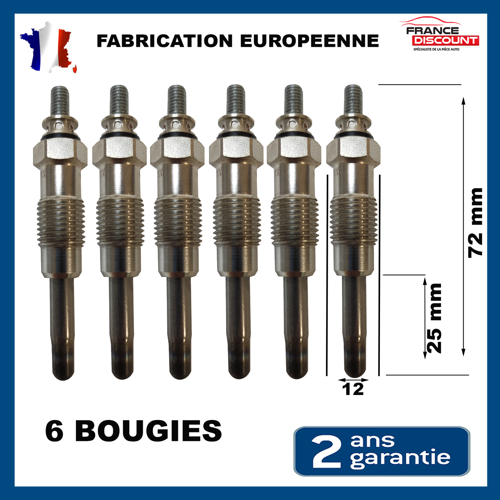 Bougies de préchauffage W124 résolvant le démarrage difficile 300D