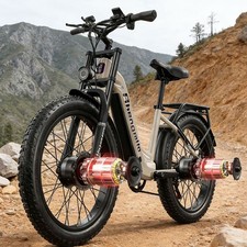 26"Fat Tire Electric Bike 48V/17.5Ah Off-Road E-Bike Mountain Bicycle for Adults