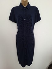 Frank Lyman Navy Gathered Evening Dress Size 10