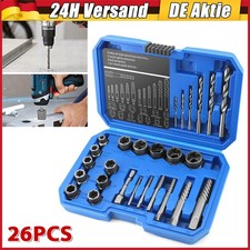 26-teilig Schraubenausdreher Set Linksdreher Nuss 8-19mm Besch&auml;digte Schrauben