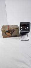 Vintage Airequipt 12X Slide Viewer w/ Stand – Black & Gray Desktop In Box Works