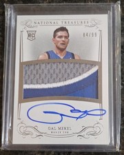 2013-14 Panini National Treasures Gal Mekel RC /99 True RPA Rookie Patch Auto